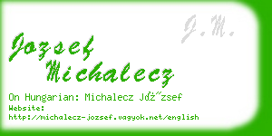 jozsef michalecz business card